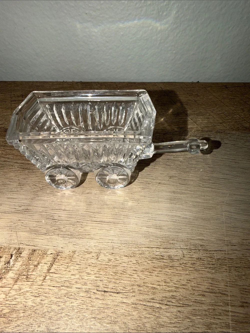 Princess House Clear Glass Wagon Vanity Tray - Clear